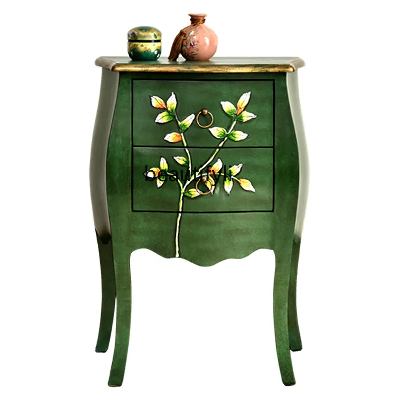 American Country Corner Table Living Room Side Table Painted Solid Wood Green Storage Sofa Side Table Flower
American Country Corner Table Living Room Side Table Painted Solid Wood Green Storage Sofa Side Table Flower
