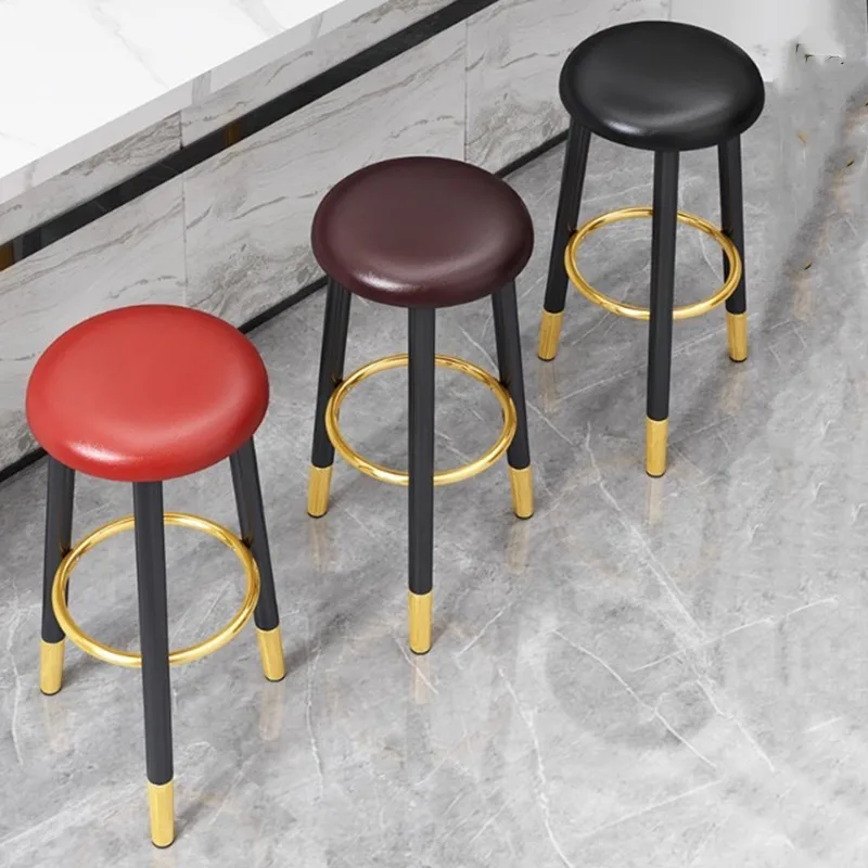Modern Minimalist Bar Stools Nordic Restaurant White Black High Bar Chairs Round Faux Leather Taburete Alto Lounge Furniture
Modern Minimalist Bar Stools Nordic Restaurant White Black High Bar Chairs Round Faux Leather Taburete Alto Lounge Furniture