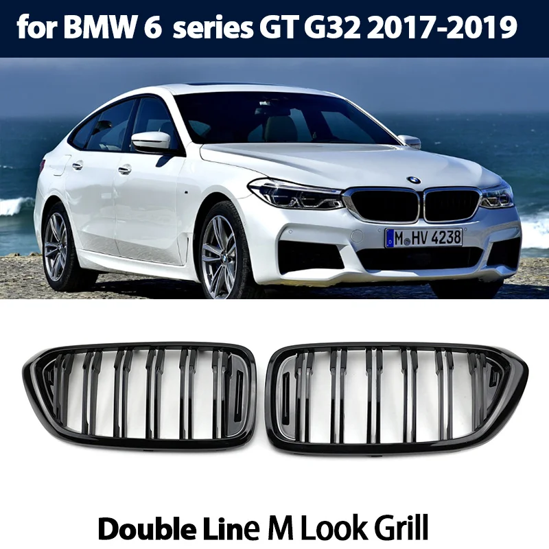 Car Gloss Black Kidney Grill Dual Slats Racing Grill Replacement For BMW 6 series GT 6GT G32 2018-2020
Car Gloss Black Kidney Grill Dual Slats Racing Grill Replacement For BMW 6 series GT 6GT G32 2018-2020
