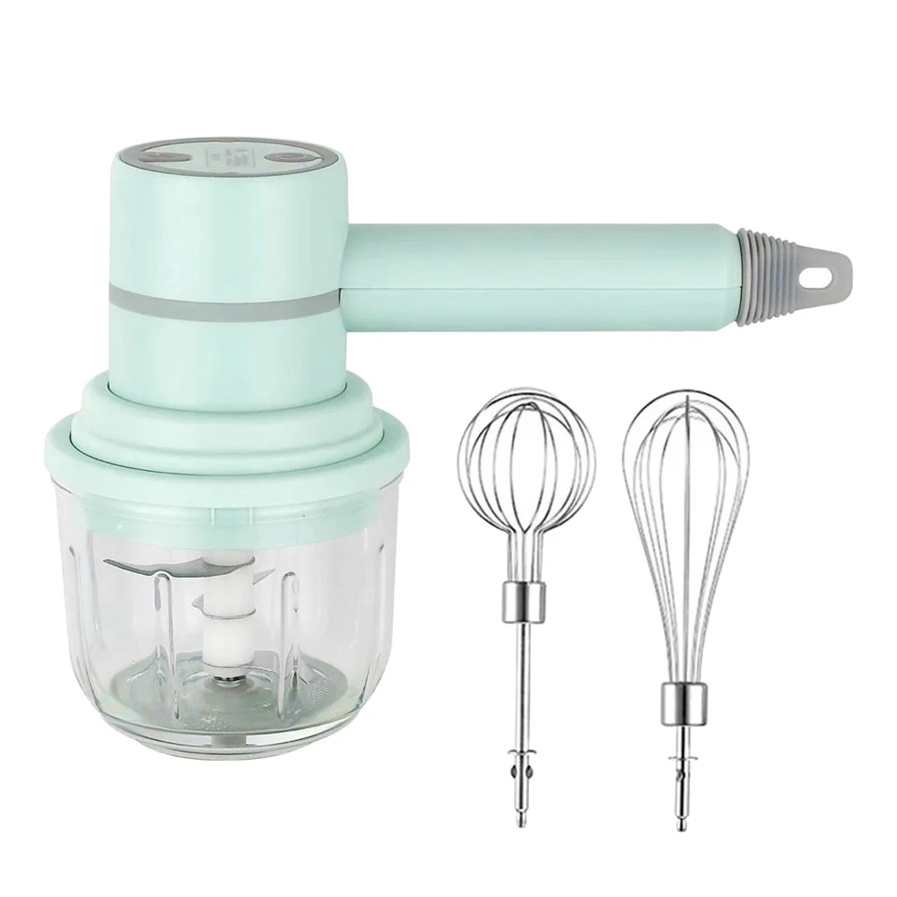 2 in 1 Electric Hand Mixer Blender Garlic Chopper Portable Egg Beater USB Charging Household Electric Handheld Whisk A
2 in 1 Electric Hand Mixer Blender Garlic Chopper Portable Egg Beater USB Charging Household Electric Handheld Whisk A