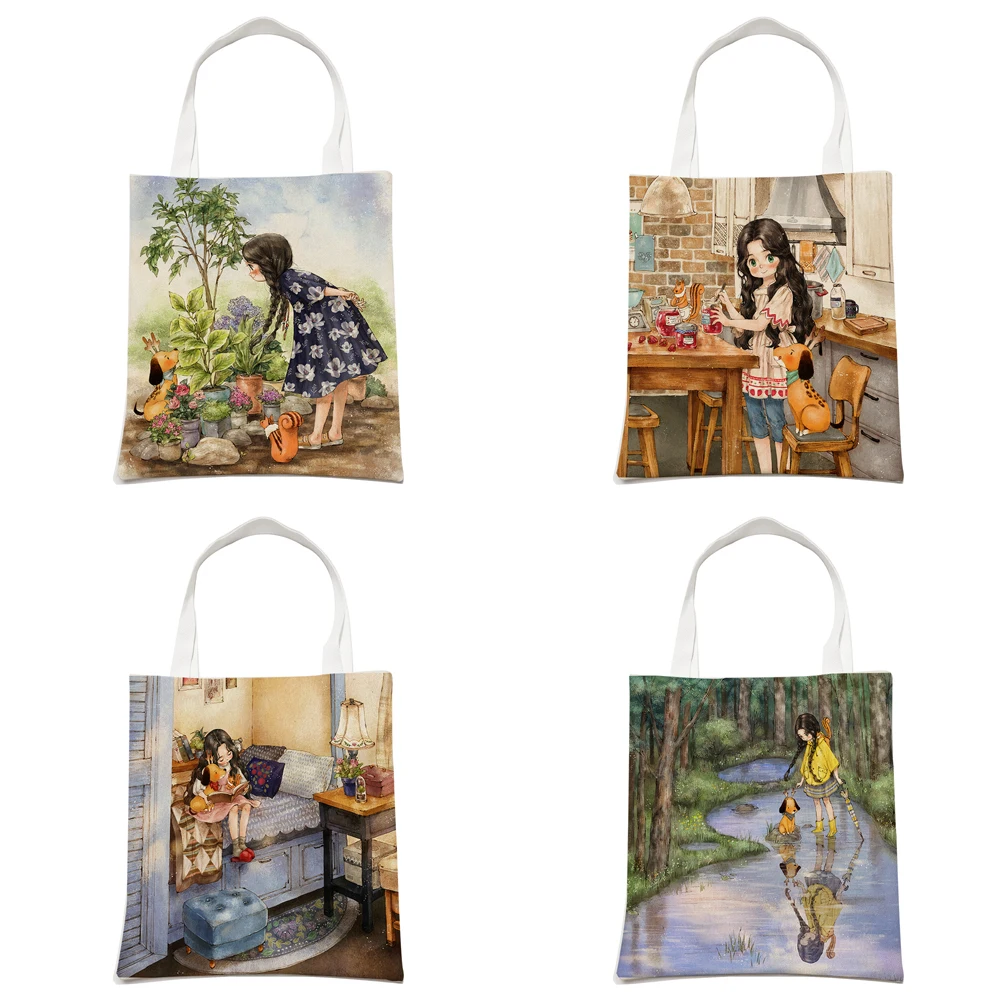 Cute Cartoon Girl Fashion Shopping Shoulder Bag 3 S6d7530ad6a3c434aa83aa17ce8d14a617