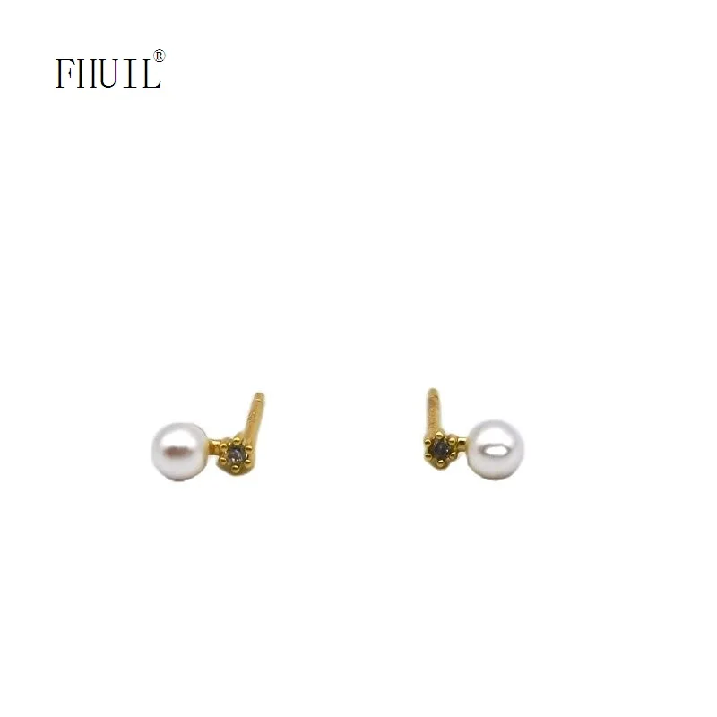 Natural Pearl Earrings For Women Fashion Jewelry Plated Gold Zircon S925 Silver Needle Piercing Stud Earring Wedding Accessories
Natural Pearl Earrings For Women Fashion Jewelry Plated Gold Zircon S925 Silver Needle Piercing Stud Earring Wedding Accessories
