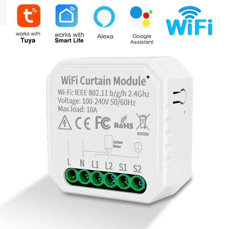 Tuya/Smart Life WiFi Curtain Switch Controller For Roller Shutter Blind Motor Rolling Shutter Doors Work With Alexa Google Home
Tuya/Smart Life WiFi Curtain Switch Controller For Roller Shutter Blind Motor Rolling Shutter Doors Work With Alexa Google Home