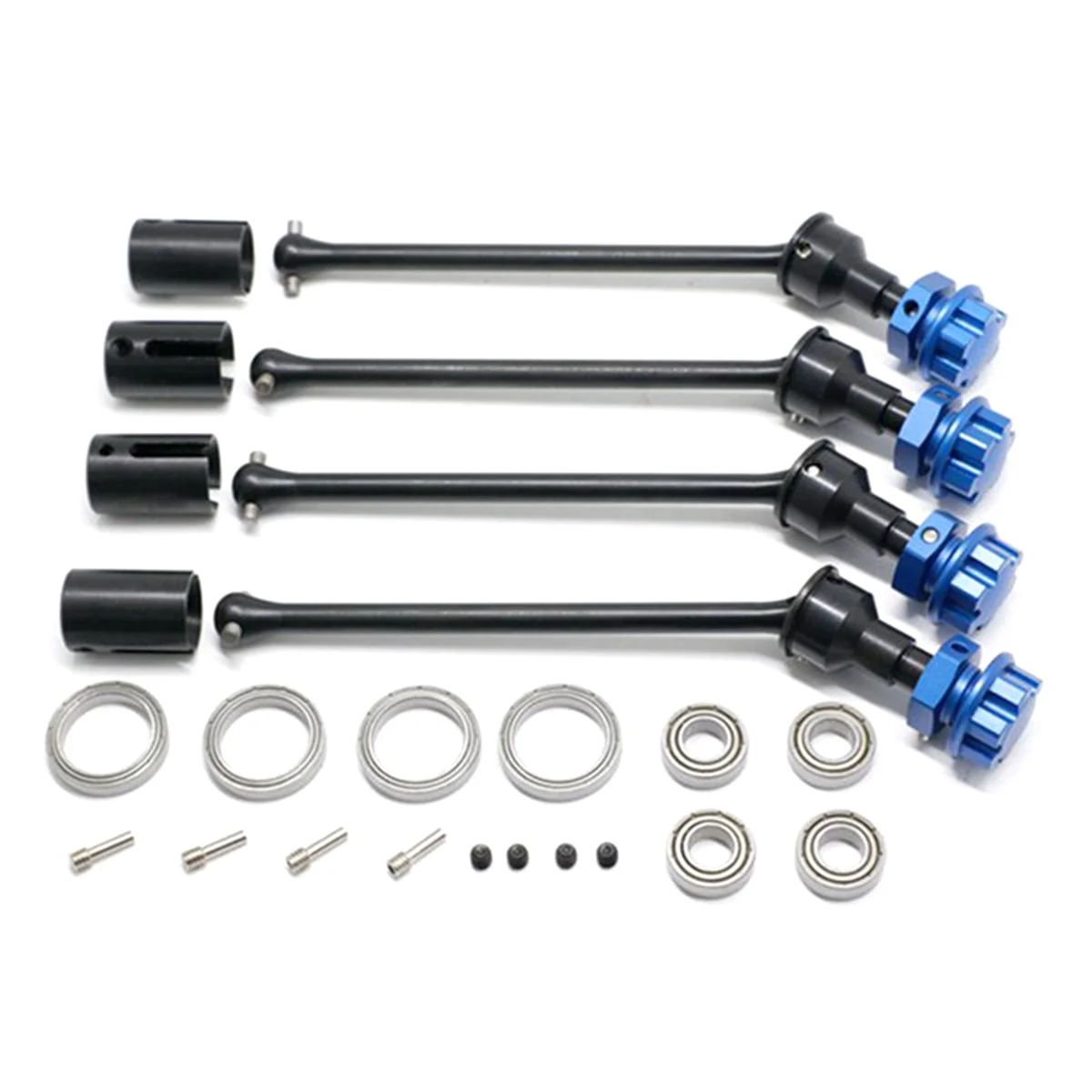 4Pcs 8996X Steel Extended Drive Shaft CVD with Splined Wheel Hex for 1/10 Traxxas MAXX WideMaxx RC Car Parts, Blue
4Pcs 8996X Steel Extended Drive Shaft CVD with Splined Wheel Hex for 1/10 Traxxas MAXX WideMaxx RC Car Parts, Blue
