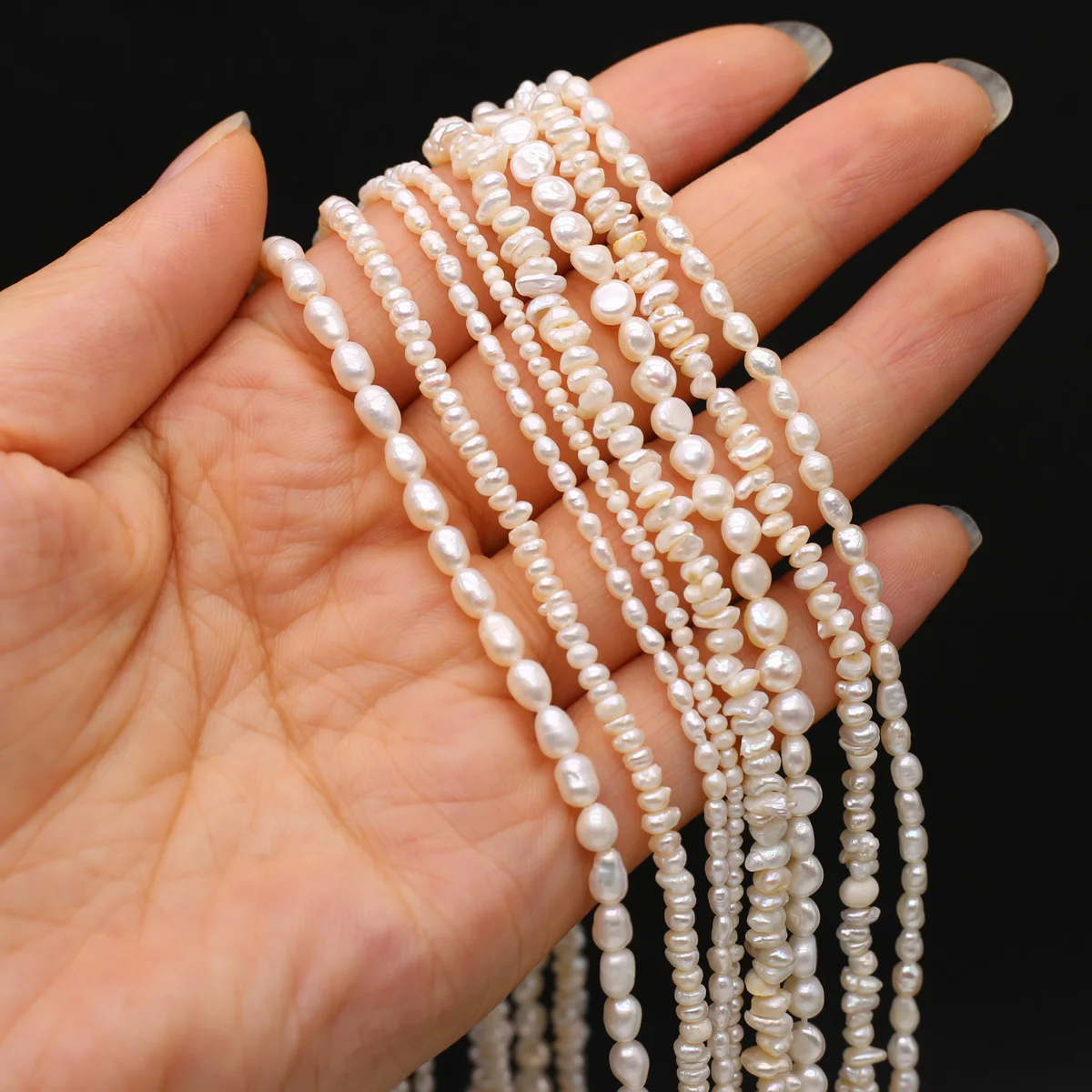 Natural Freshwater Pearl Beads White with Various Irregular Shapes for Making DIY Charm Jewelry Necklace Bracelet
Natural Freshwater Pearl Beads White with Various Irregular Shapes for Making DIY Charm Jewelry Necklace Bracelet