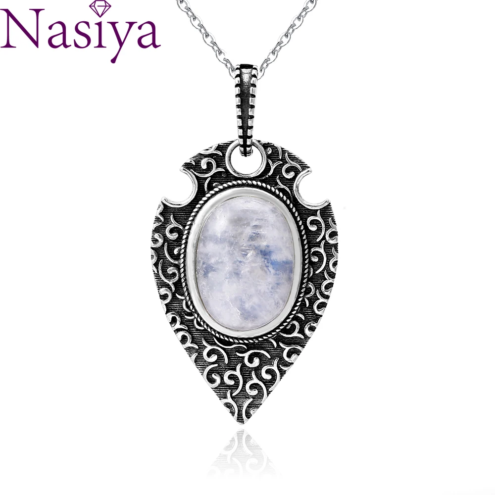Silver Necklace Pendant Large Oval 10*14MM Natural Moonstone Retro Bohemian Style Necklace Pendant Party
Silver Necklace Pendant Large Oval 10*14MM Natural Moonstone Retro Bohemian Style Necklace Pendant Party