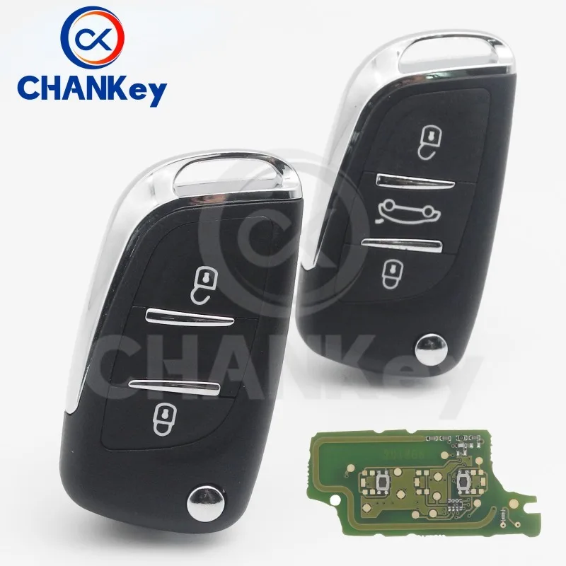 CHANKey 433MHz ASK/FSK Modified Flip Remote Car For Citroen PICASSO C2 C3 C4 C5 C6 C8 CE0536 VA2/HU83 PCF7961 2/3 BTN
CHANKey 433MHz ASK/FSK Modified Flip Remote Car For Citroen PICASSO C2 C3 C4 C5 C6 C8 CE0536 VA2/HU83 PCF7961 2/3 BTN