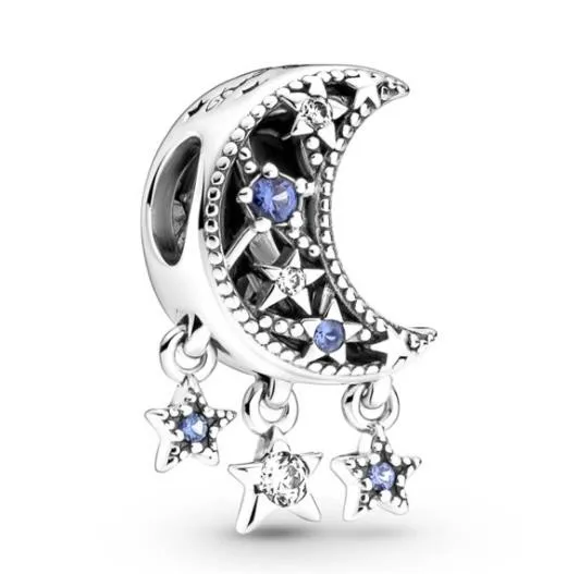 Authentic 925 Sterling Silver Moments Star & Crescent Moon Charm Fit Women Pan Bracelet & Necklace Jewelry
Authentic 925 Sterling Silver Moments Star & Crescent Moon Charm Fit Women Pan Bracelet & Necklace Jewelry