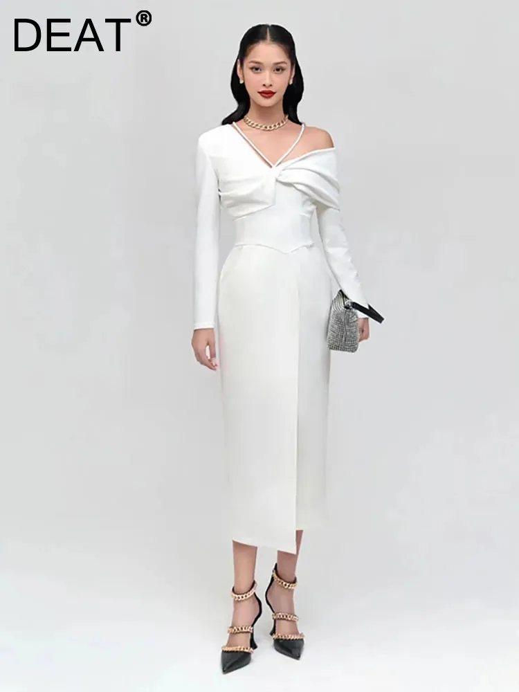 DEAT Halter Dress Slim One-shoulder Solid Color Patchwork Cross Wrap High Women's Party Dresses 2023 Winter New Fashion13DB1775
DEAT Halter Dress Slim One-shoulder Solid Color Patchwork Cross Wrap High Women's Party Dresses 2023 Winter New Fashion13DB1775