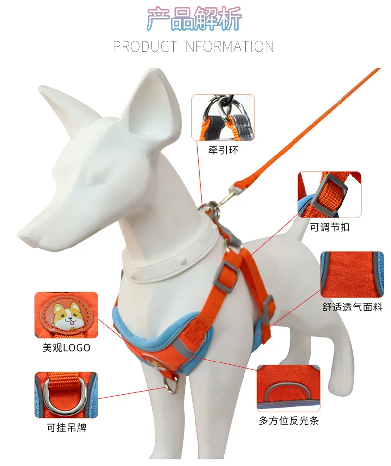 Dog Harness Leash Set for Small Dogs Adjustable Puppy Cat Harness Vest French Bulldog Chihuahua Pug Outdoor Walking Lead Leash
Dog Harness Leash Set for Small Dogs Adjustable Puppy Cat Harness Vest French Bulldog Chihuahua Pug Outdoor Walking Lead Leash