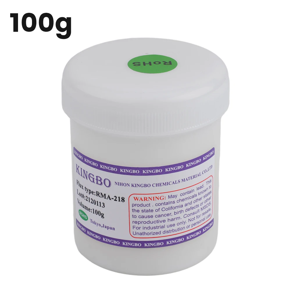 Kingbo RMA-218 100g BGA Reflow Reball Tacky Soldering Flux Mobile Phone Repair Power Tool Accessories
Kingbo RMA-218 100g BGA Reflow Reball Tacky Soldering Flux Mobile Phone Repair Power Tool Accessories