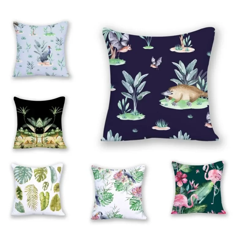 Ins Style Cushion Cover Flamingo Tropical Plant Pillowcase 45x45 Double Sided Boho Nordic Cartoon Cushion Cover DF1000
Ins Style Cushion Cover Flamingo Tropical Plant Pillowcase 45x45 Double Sided Boho Nordic Cartoon Cushion Cover DF1000