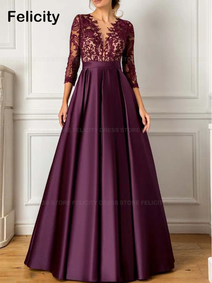 Classic Mother of the Bride Dresses 2023 A-Line V-Neck Wedding Guest Dresses Lace Satin Floor-Length Party Formal Occasion Gowns
Classic Mother of the Bride Dresses 2023 A-Line V-Neck Wedding Guest Dresses Lace Satin Floor-Length Party Formal Occasion Gowns