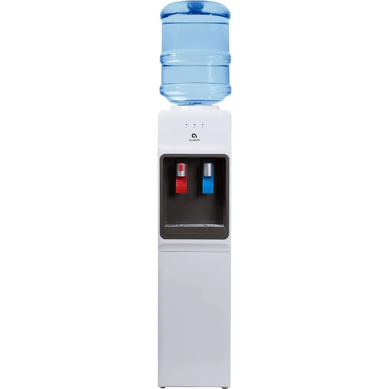 

Top Loading Water Cooler Dispenser - Hot & Cold Water, Child Safety Lock, Innovative Slim Design, Holds 3 or 5 Gallon Bottles