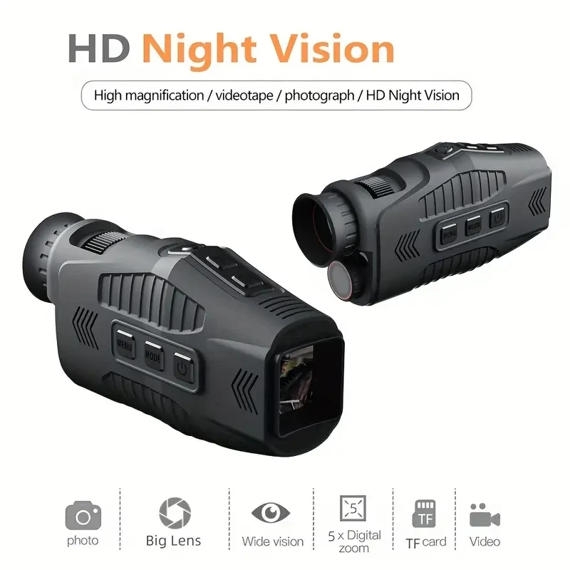 4K Monocular Infrared Night Vision Device HD Camera Outdoor Day Night Digital Telescope Hunting Tactical Accessories 200-300m
4K Monocular Infrared Night Vision Device HD Camera Outdoor Day Night Digital Telescope Hunting Tactical Accessories 200-300m