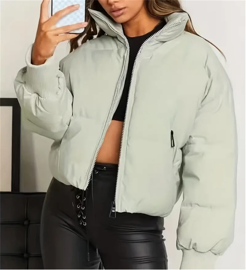 2023 New Solid Zip Up Padded Jacket Coat Casual Long Sleeve Warm Coat Women's Clothing
2023 New Solid Zip Up Padded Jacket Coat Casual Long Sleeve Warm Coat Women's Clothing