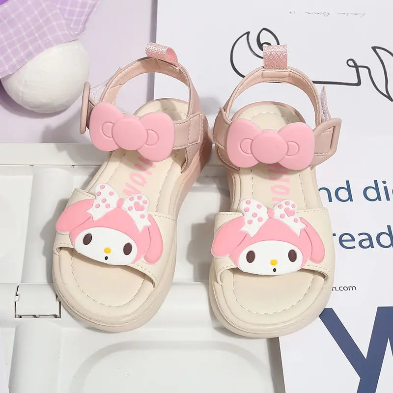 2024 Summer Girls Pink My Melody Sandals Sanrio Kawaii Anime Fashion Open Toe Soft Soled Princess Shoes Super Soft Gift for Kids
2024 Summer Girls Pink My Melody Sandals Sanrio Kawaii Anime Fashion Open Toe Soft Soled Princess Shoes Super Soft Gift for Kids