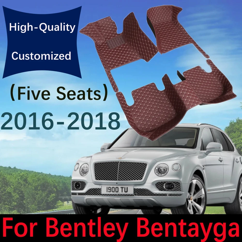 Custom Leather Car Floor Mats For Bentley Bentayga Five Seats 2016~2018 Automobile Carpet Rugs Foot Pads Interior Accessories
Custom Leather Car Floor Mats For Bentley Bentayga Five Seats 2016~2018 Automobile Carpet Rugs Foot Pads Interior Accessories