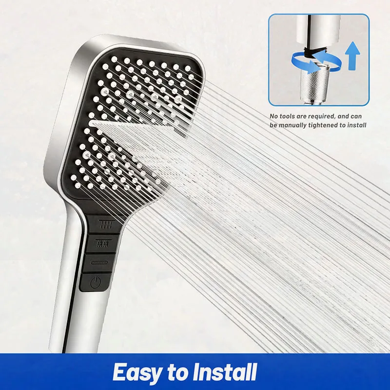 New 2023 Shower Head Rainfall High Pressure Water Saving 7 Modes Adjustable One Key Stop Button for Bathroom Accessary
New 2023 Shower Head Rainfall High Pressure Water Saving 7 Modes Adjustable One Key Stop Button for Bathroom Accessary