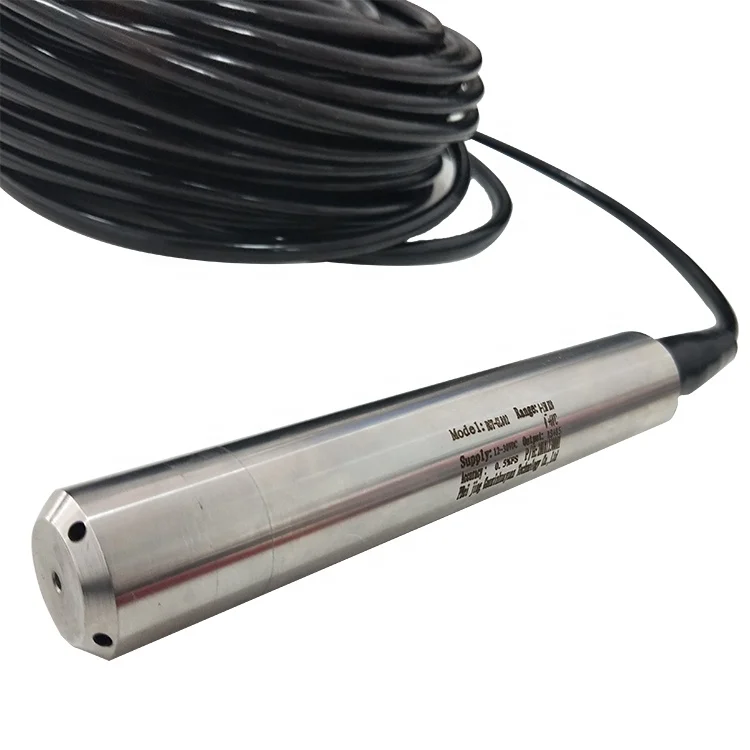 Lowest Price CE Throw-in Type Submersible 0-5m Submersible Pressure Water Level Sensor Piezometer Dc5v
Lowest Price CE Throw-in Type Submersible 0-5m Submersible Pressure Water Level Sensor Piezometer Dc5v