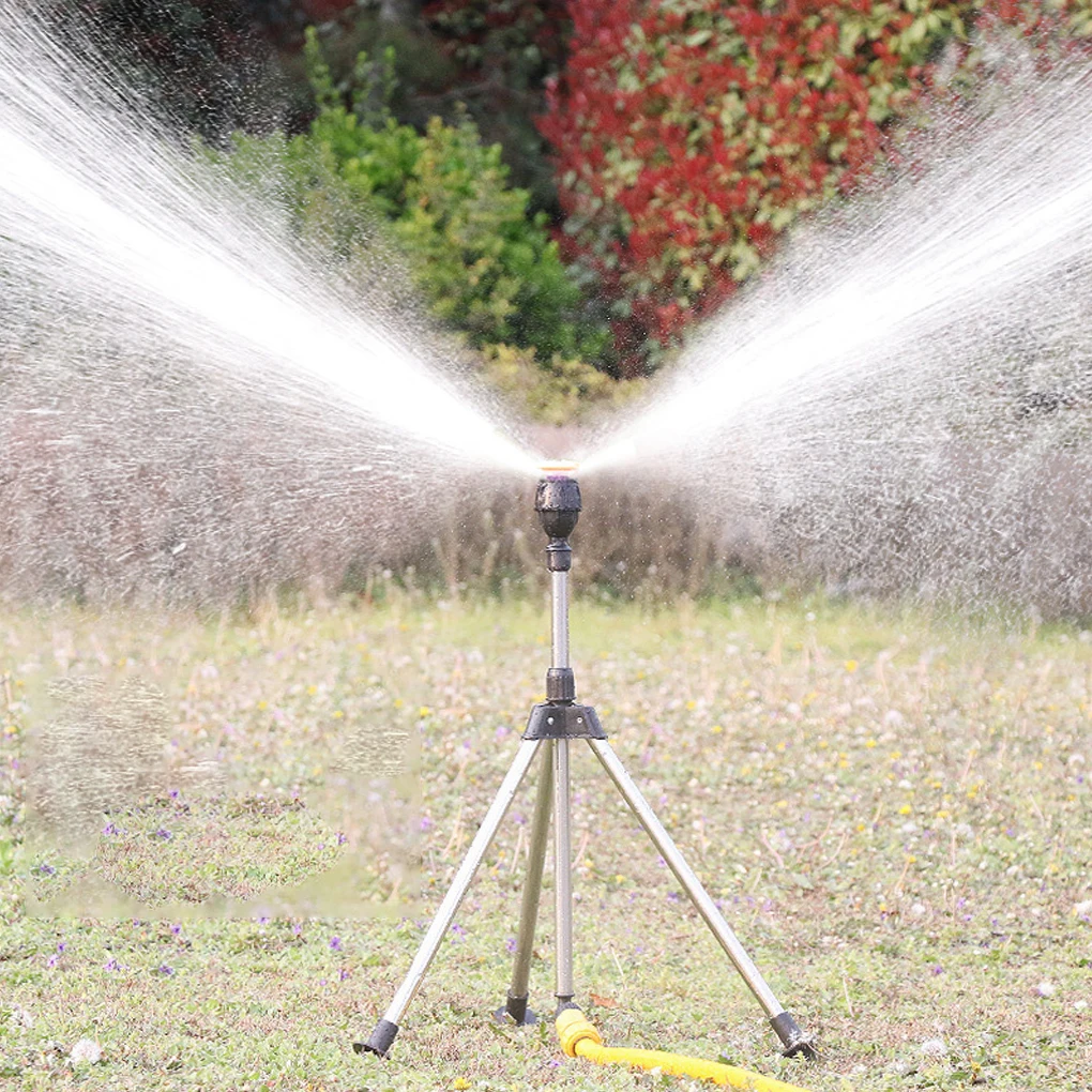 New Garden Automatic Rotating Sprinkler Stainless Steel Tripod Irrigation Stand 360-Degree Water Jet Garden Lawn Sprinkler Tool
New Garden Automatic Rotating Sprinkler Stainless Steel Tripod Irrigation Stand 360-Degree Water Jet Garden Lawn Sprinkler Tool