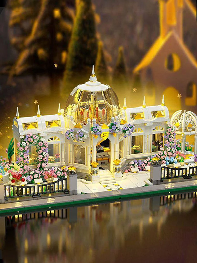 Garden Square Creative City Street View Architecture Building Blocks with Lights Toys Desktop Decoration Children's Gift 2397pcs Garden Square Creative City Street View Architecture Building Blocks with Lights Toys Desktop Decoration Children's Gift 2397pcs