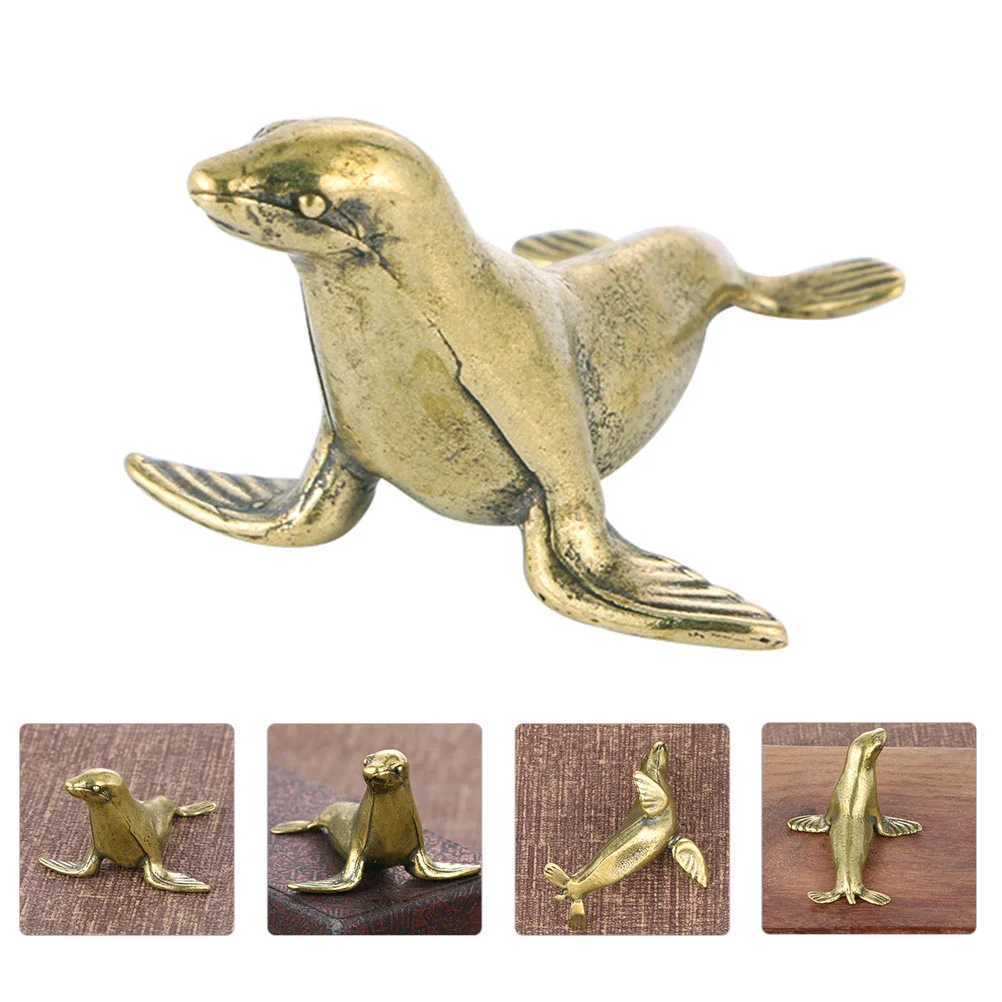 Fomiyes Brass Seal Figurine Ornament Nautical Mininature Seal Statue Ocean Animal Model Sculpture Home Desk Office Decor
Fomiyes Brass Seal Figurine Ornament Nautical Mininature Seal Statue Ocean Animal Model Sculpture Home Desk Office Decor