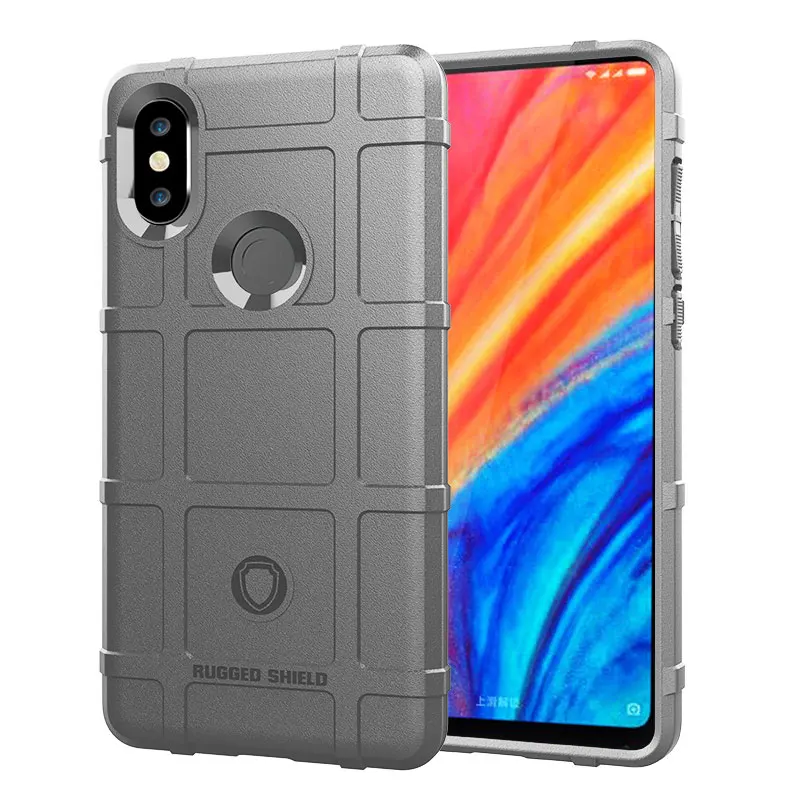 

For Xiaomi Mi Mix 2S Shockproof Silicone Armor Case for xiaomi mix 2s Mi Mix 2s Shield Case Full Protective Matte Soft Cover