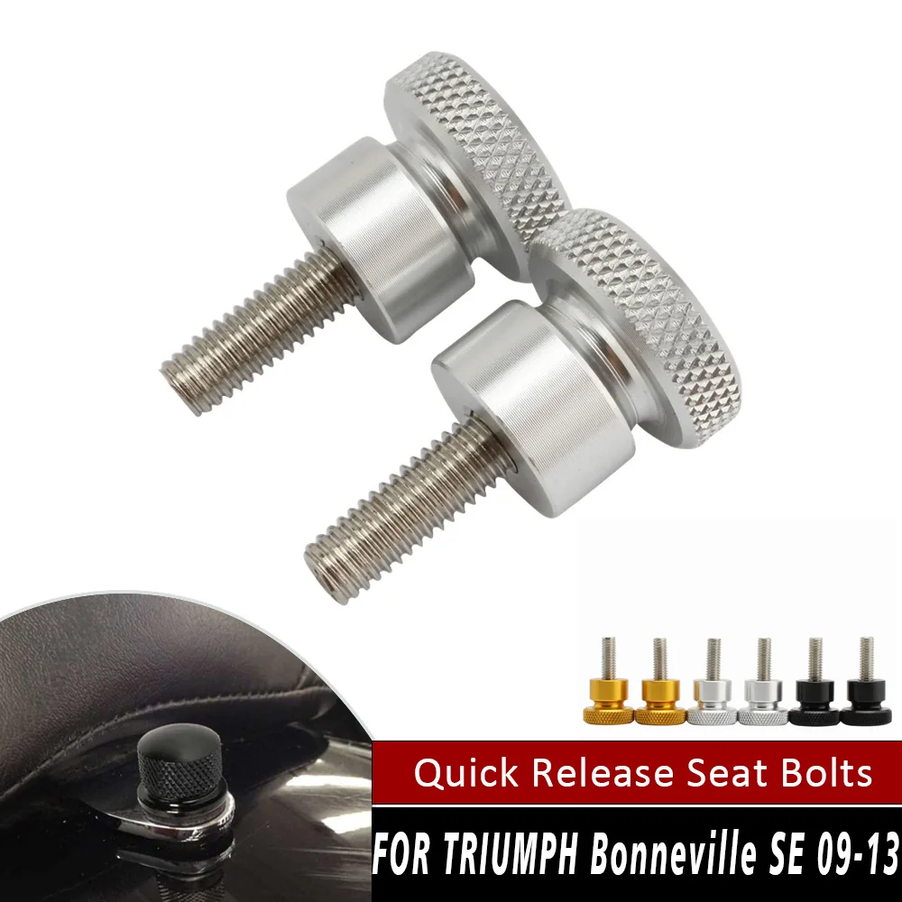 T100 Accessories Motorcycle Seat Bolt Tab Screw Quick Release Removal for Triumph Bonneville SE Scrambler Thruxton 865 2004-2015
T100 Accessories Motorcycle Seat Bolt Tab Screw Quick Release Removal for Triumph Bonneville SE Scrambler Thruxton 865 2004-2015