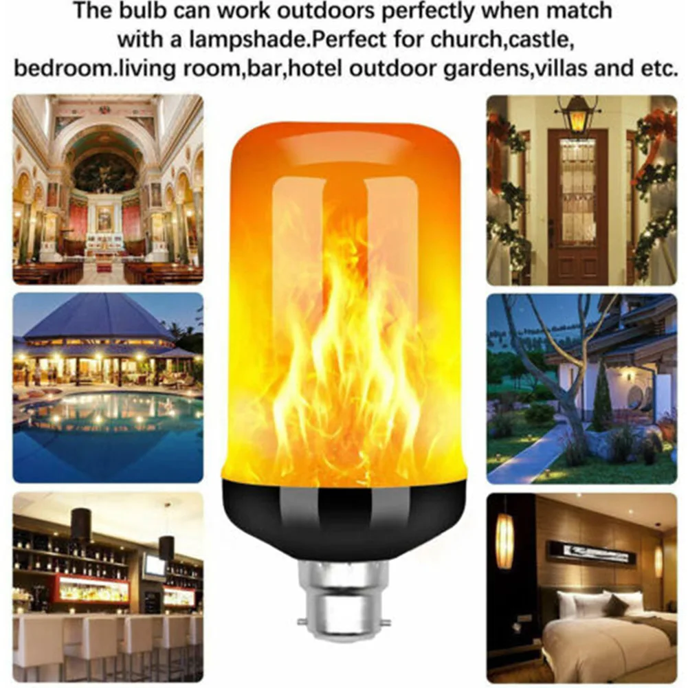 1pc B22 LED Flicker Flame Lamp Bulb Burning Fire Effect Simulated Bulb Light Decor 14.5*6 Cm Lighting Bulbs Tubes Accessories
1pc B22 LED Flicker Flame Lamp Bulb Burning Fire Effect Simulated Bulb Light Decor 14.5*6 Cm Lighting Bulbs Tubes Accessories