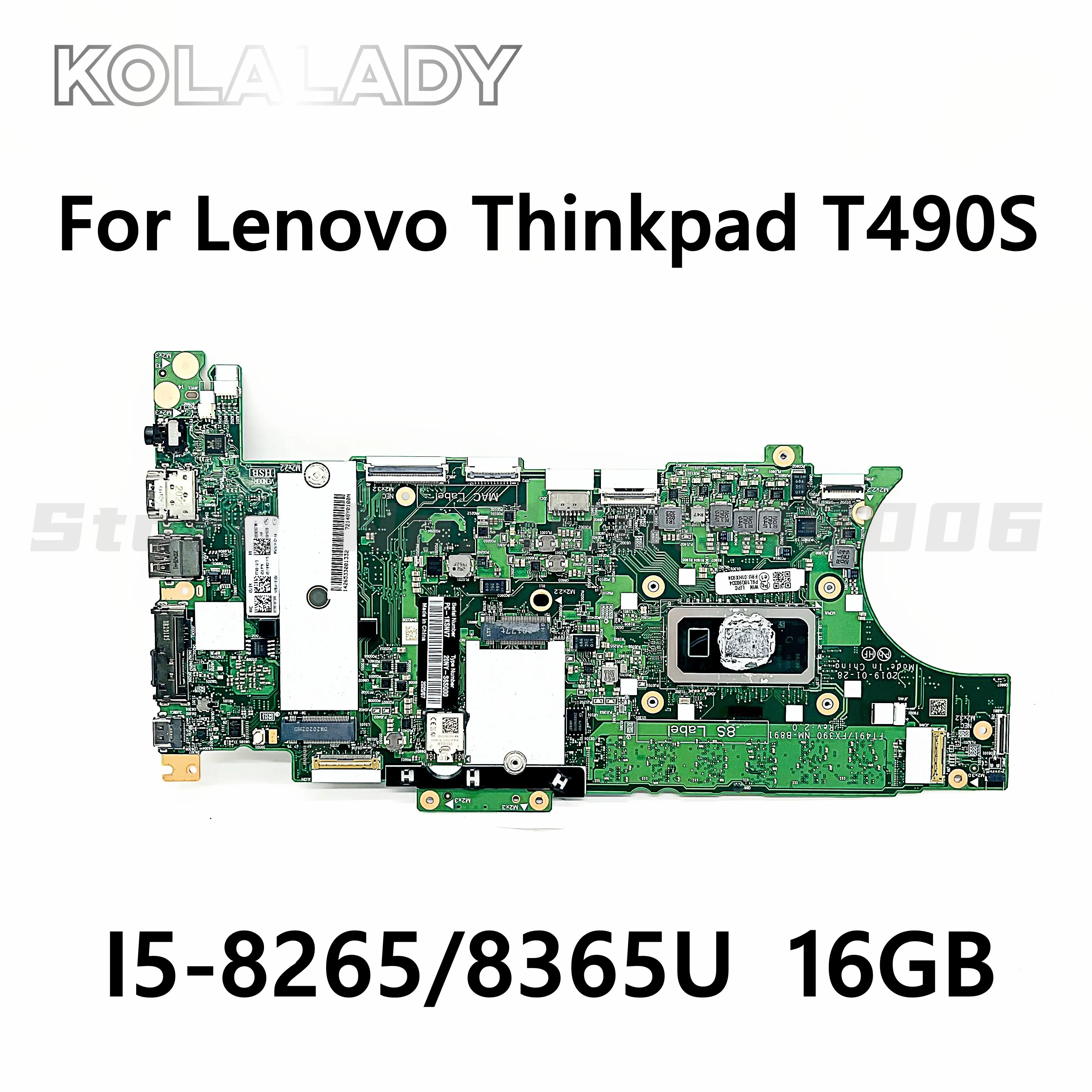 For Lenovo Thinkpad T490S laptop motherboard with CPU I5-8265/8365U RAM 16GB FT491/FX390 NM-B891 FRU 01HX934 01HX936 5B21C98808
For Lenovo Thinkpad T490S laptop motherboard with CPU I5-8265/8365U RAM 16GB FT491/FX390 NM-B891 FRU 01HX934 01HX936 5B21C98808
