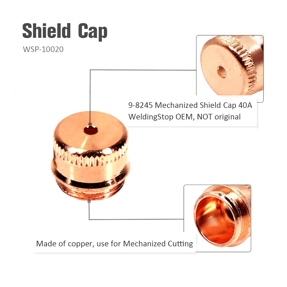Soldering Tool Plasma Torch Shield 40A-60A 5pcs 9-8245 Dynamics Plasma Torch SL60~100 Shield Cap WSP-10020 Welding
Soldering Tool Plasma Torch Shield 40A-60A 5pcs 9-8245 Dynamics Plasma Torch SL60~100 Shield Cap WSP-10020 Welding