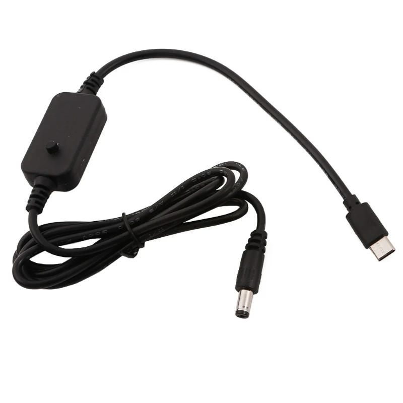 

Универсальный кабель питания с USB C на 5 В, 9 В, 12 В, 15 В, 20 в, X мм с дисплеем выходного напряжения для детской фотокамеры видеонаблюдения