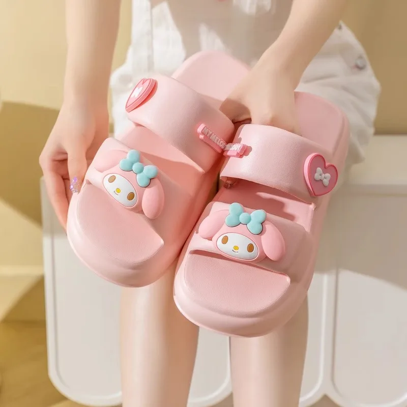 Тапочки Sanrio женские нескользящие на толстой подошве, летняя Милая мелодия, для дома и улицы
Тапочки Sanrio женские нескользящие на толстой подошве, летняя Милая мелодия, для дома и улицы