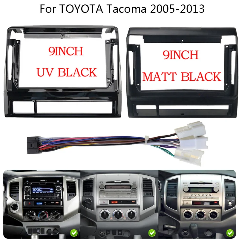 Автомобильный радиоприемник, 9 дюймов, 2 Din, рамка для TOYOTA Tacoma 2005-2013, автомобильный DVD GPS плеер, панель, комплект крепления для приборной панели, автомобильные аксессуары
Автомобильный радиоприемник, 9 дюймов, 2 Din, рамка для TOYOTA Tacoma 2005-2013, автомобильный DVD GPS плеер, панель, комплект крепления для приборной панели, автомобильные аксессуары
