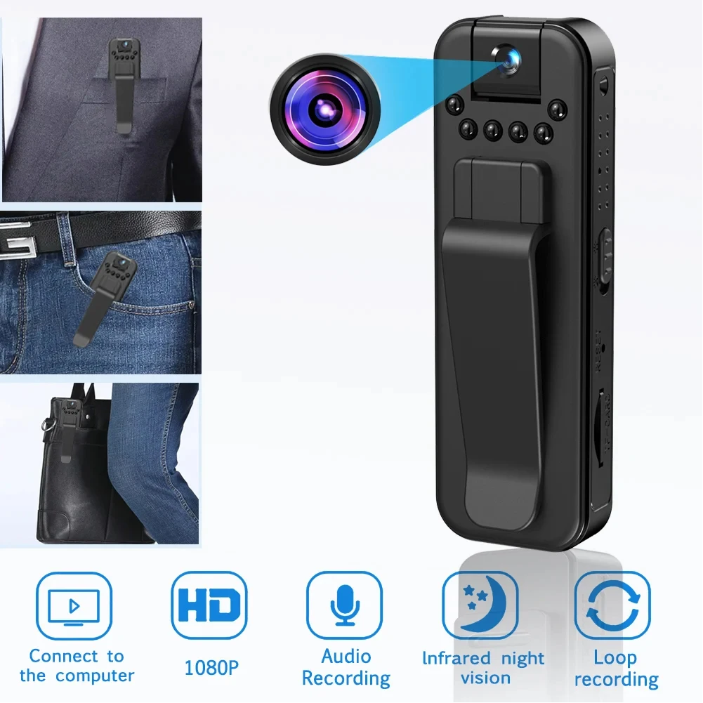 HD 1080P Mini Camera Infrared Night Vision Small Body Camera Video Recorder Outdoor Sports DV DVR Video Surveillance
HD 1080P Mini Camera Infrared Night Vision Small Body Camera Video Recorder Outdoor Sports DV DVR Video Surveillance