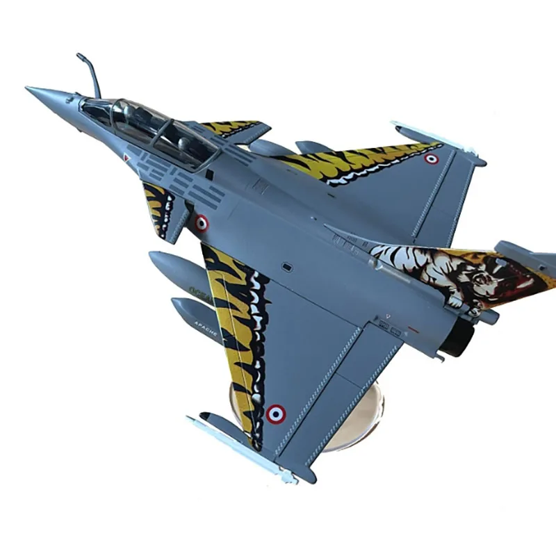 

Die Cast 1:72 Scale France Rafale Tiger Simulation Alloy Fighter Aircraft Model Finished Airplane Model Collection Toy Gift