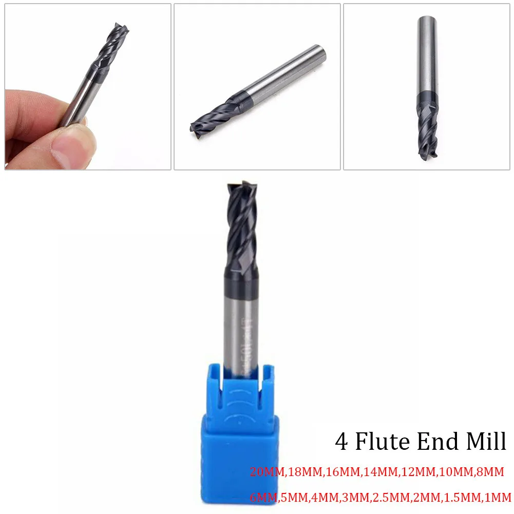 4 Flutes Carbide End Mill CNC Cutting Tools Alloy Carbide Milling EndMills Tungsten Steel Milling Cutter Square Router Bit
4 Flutes Carbide End Mill CNC Cutting Tools Alloy Carbide Milling EndMills Tungsten Steel Milling Cutter Square Router Bit