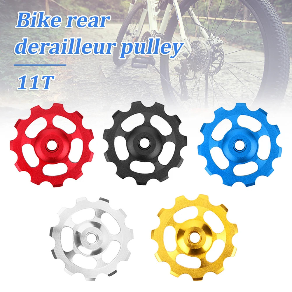 11T Bicycle Rear Derailleur Pulley Jockey Aluminum Alloy Road Bike Guide Roller Tensioner Part MTB Cycling Accessory
11T Bicycle Rear Derailleur Pulley Jockey Aluminum Alloy Road Bike Guide Roller Tensioner Part MTB Cycling Accessory