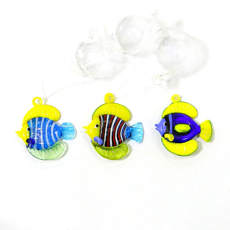 3PCS Floating Glass Sea Fish Mini Figurine Ornaments Colorful Cute Marine Animal Tiny Statue Pendants Aquarium Decor Accessories
3PCS Floating Glass Sea Fish Mini Figurine Ornaments Colorful Cute Marine Animal Tiny Statue Pendants Aquarium Decor Accessories