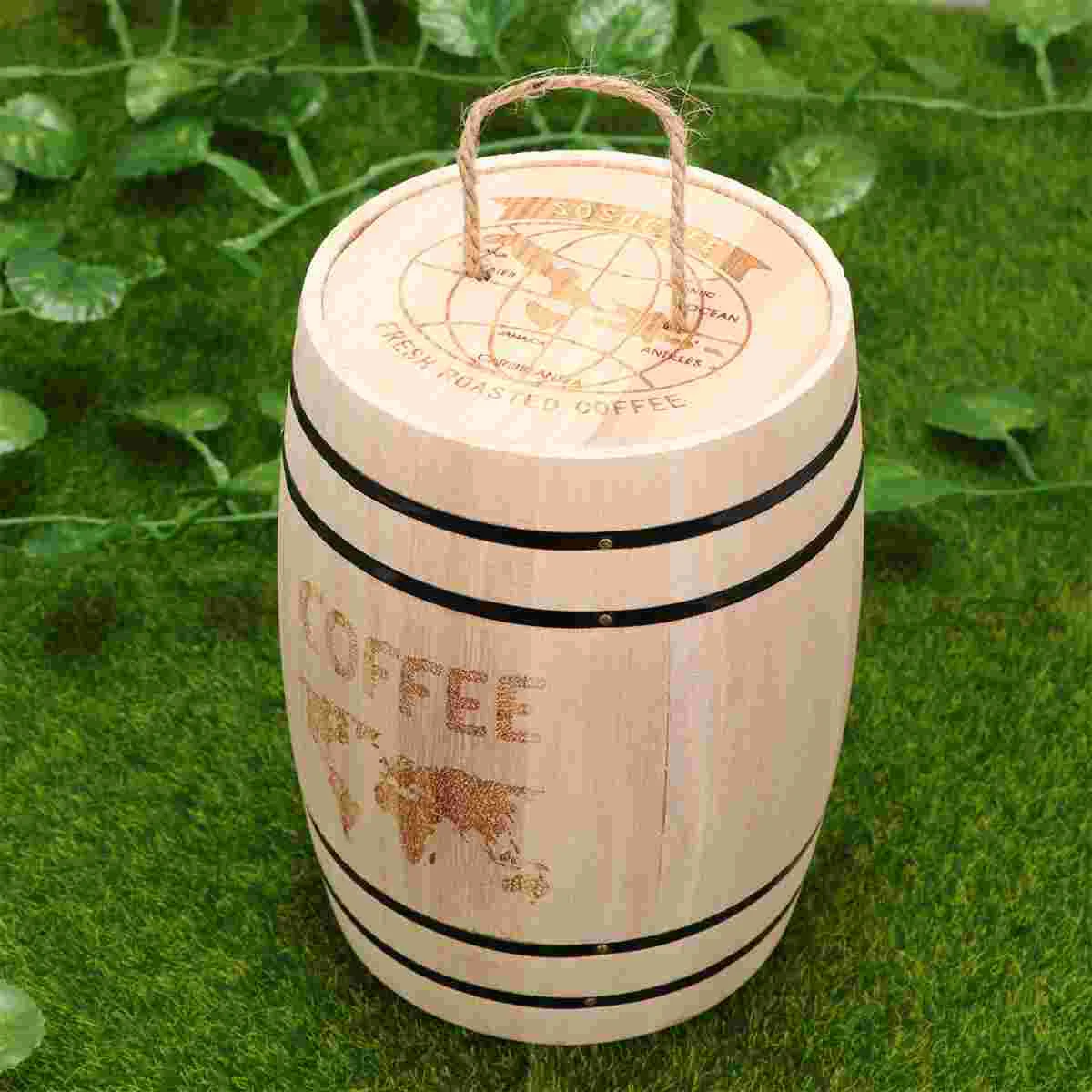 Wood Barrel Coffee Bean Container Desktop Pen Cup Makeup Brush Holder Rustic Flower Planter Container Water Wishing Well
Wood Barrel Coffee Bean Container Desktop Pen Cup Makeup Brush Holder Rustic Flower Planter Container Water Wishing Well