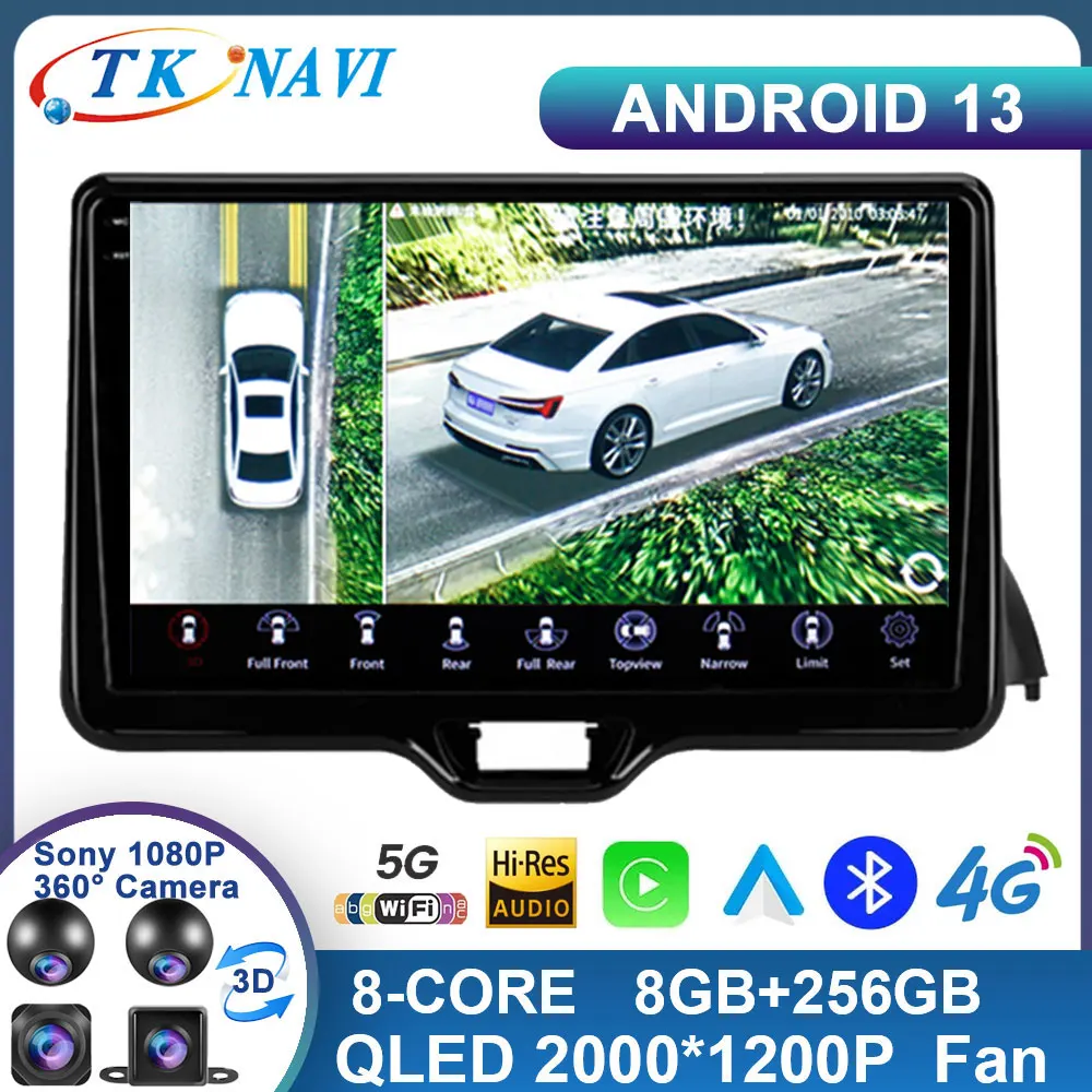 

Android 13 For Toyota Yaris Vios 2020 - 2022 Car Radio Video Autoradio Multimedia Player Monitor Audio Carplay Navigation IPS BT