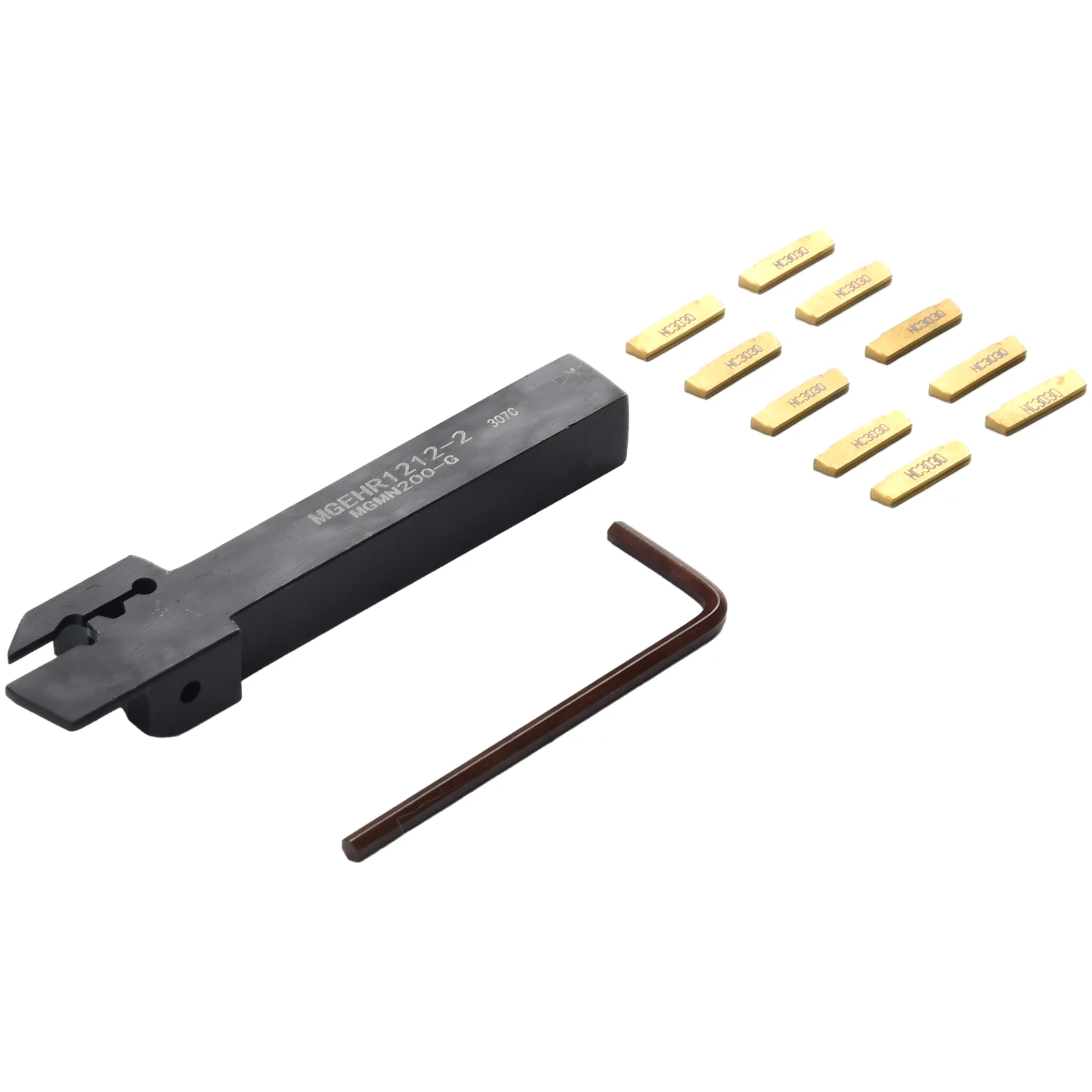Holder L shape Wrench Carbide Lathe Inserts Blade MGEHR1212-2 2mm Grooving Tool Kit 12*12mm Shank 10Pcs New 2018
Holder L shape Wrench Carbide Lathe Inserts Blade MGEHR1212-2 2mm Grooving Tool Kit 12*12mm Shank 10Pcs New 2018