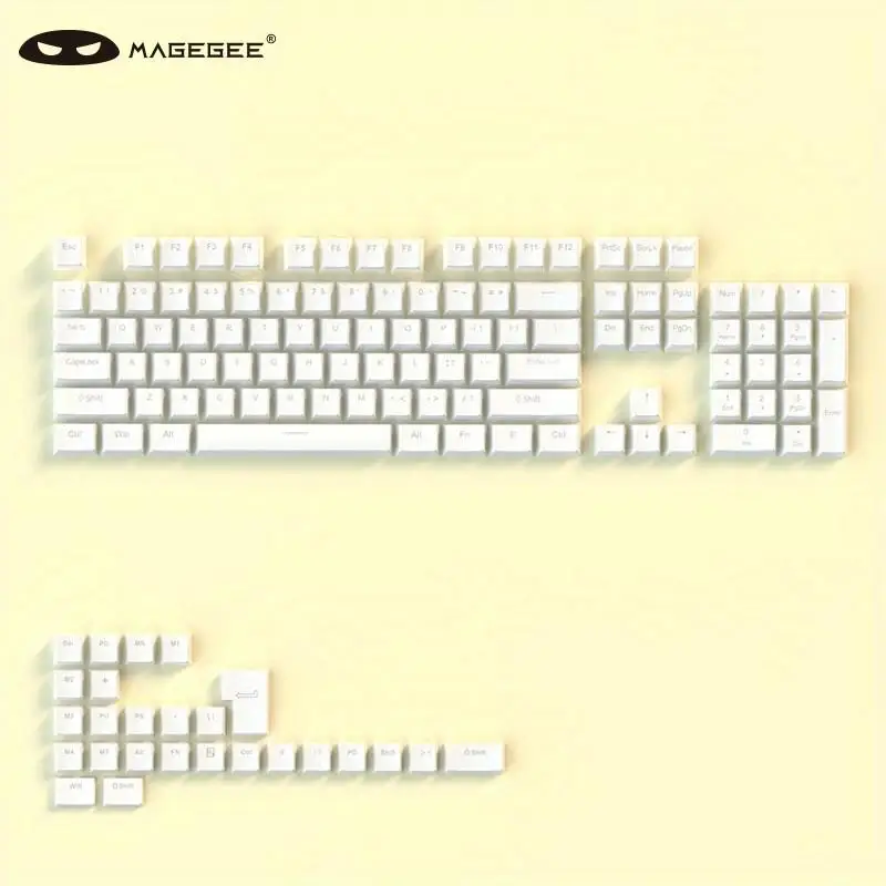 MageGee PBT Key Cap Double Skin Milk Pudding Two Color Injection Molding Transparent Key Cap 61/87/98/100/104OEM Height(not Keyb
MageGee PBT Key Cap Double Skin Milk Pudding Two Color Injection Molding Transparent Key Cap 61/87/98/100/104OEM Height(not Keyb