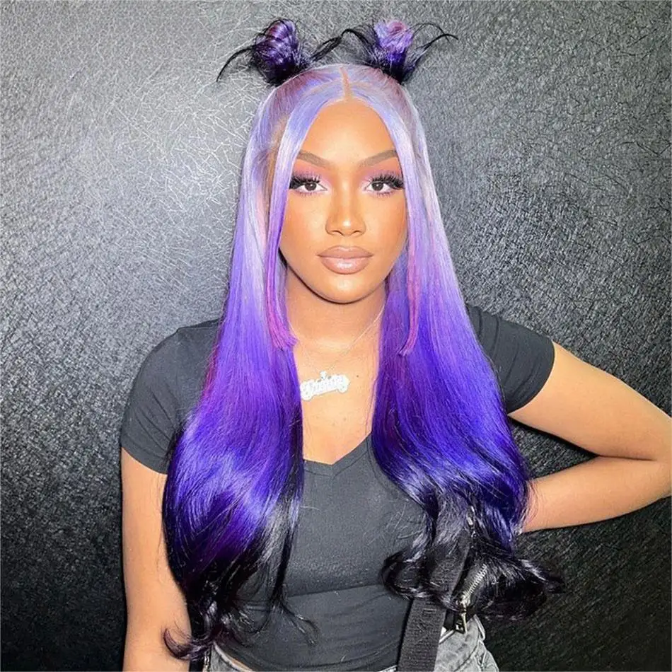 Grey Purple Colored Highlight Body Wave Lace Front Human Hair Wigs HD 13X4 Lace Frontal Wig Straight Lace Front Wigs For Women
Grey Purple Colored Highlight Body Wave Lace Front Human Hair Wigs HD 13X4 Lace Frontal Wig Straight Lace Front Wigs For Women