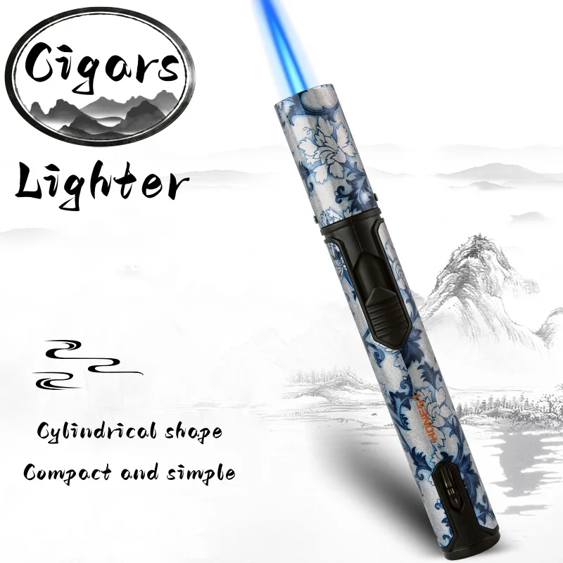 Single Fire Pillar Portable Outdoor Windproof Blue Flame Lighter Cigar Special Spray Gun Cylinder Shaped Jewelry Welding Tool
Single Fire Pillar Portable Outdoor Windproof Blue Flame Lighter Cigar Special Spray Gun Cylinder Shaped Jewelry Welding Tool
