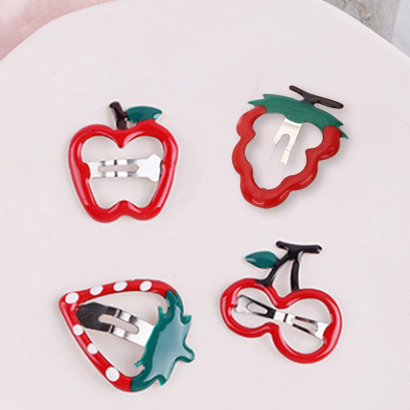 1PC Kids Fruit Shape Metal Snap Hair Clips Barrettes Sweet Strawberry Cherry BB Hairpins Hairstyling Tool Hair Accessories
1PC Kids Fruit Shape Metal Snap Hair Clips Barrettes Sweet Strawberry Cherry BB Hairpins Hairstyling Tool Hair Accessories