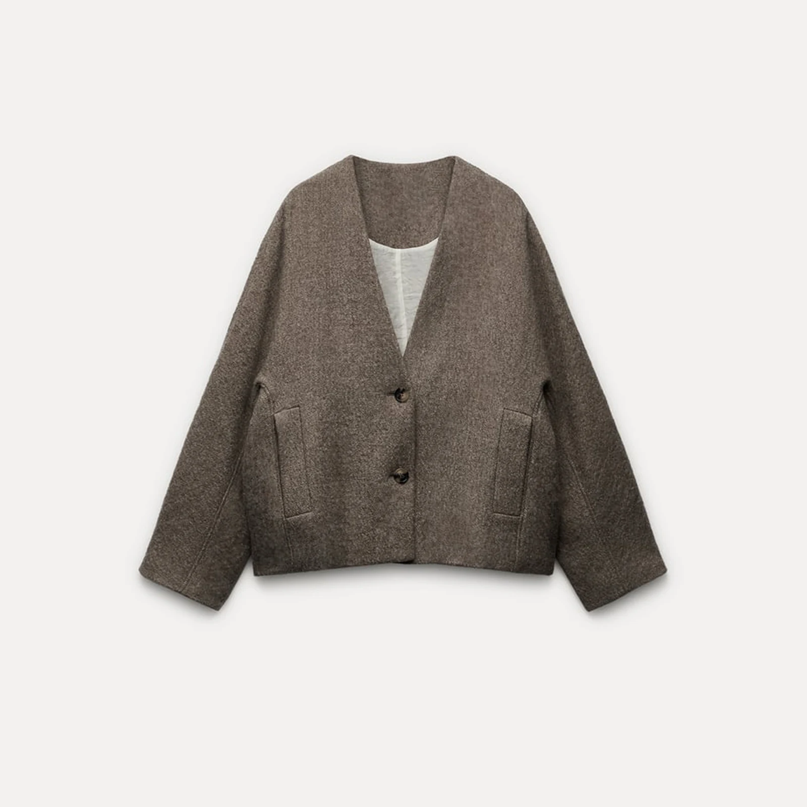 Женская прямая куртка из смесовой шерсти, повседневное однобортное пальто с V-образным вырезом и длинным рукавом, модная верхняя одежда, осень-зима 2024
Женская прямая куртка из смесовой шерсти, повседневное однобортное пальто с V-образным вырезом и длинным рукавом, модная верхняя одежда, осень-зима 2024