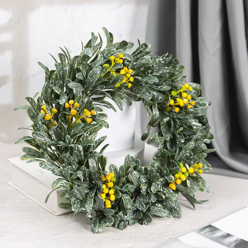 NEW 35CM Artificial Plants Wall Hanging Decoration wreath Vine Fake Greenery Silk Flowers Dinner Table Ornament Home GardenDecor
NEW 35CM Artificial Plants Wall Hanging Decoration wreath Vine Fake Greenery Silk Flowers Dinner Table Ornament Home GardenDecor