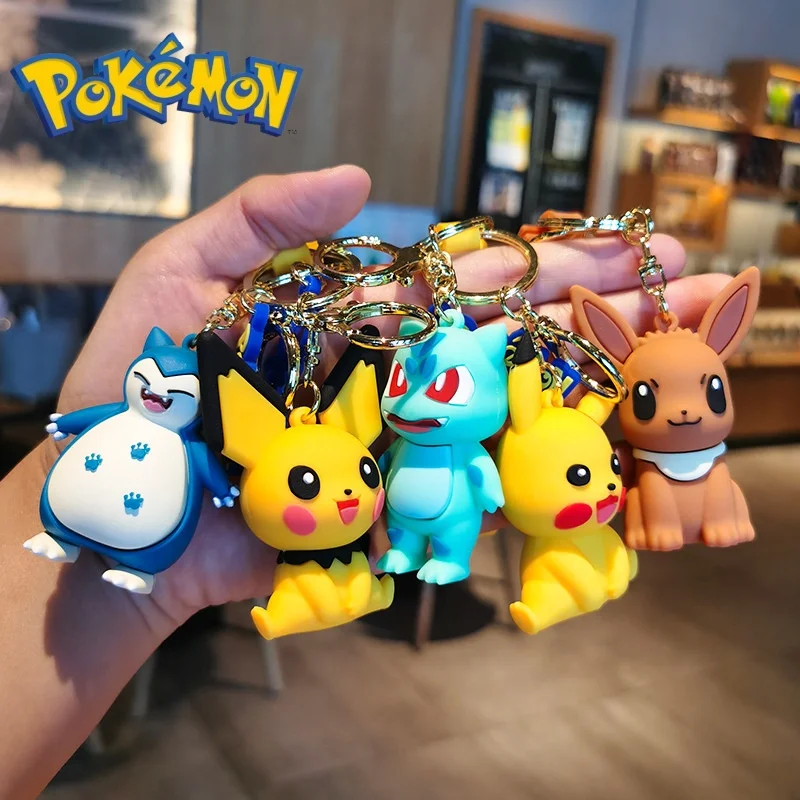 Pokemon Cartoon Pikachu Keychain Anime Action Figures Eevee Mewtwo Charizard Keyring Decoration PVC Children Birthday Gifts
Pokemon Cartoon Pikachu Keychain Anime Action Figures Eevee Mewtwo Charizard Keyring Decoration PVC Children Birthday Gifts